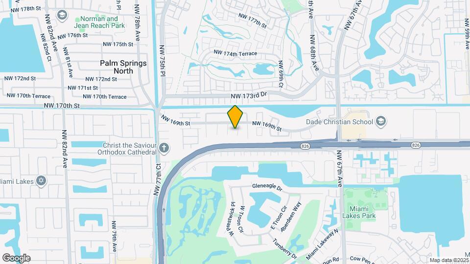 16800 NW 72nd Ct Map and Location Details