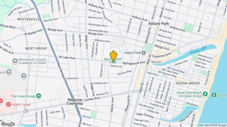1140 Springwood Ave Map and Location Details