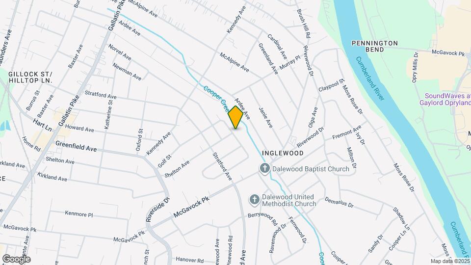 1601 Golf St Map and Location Details