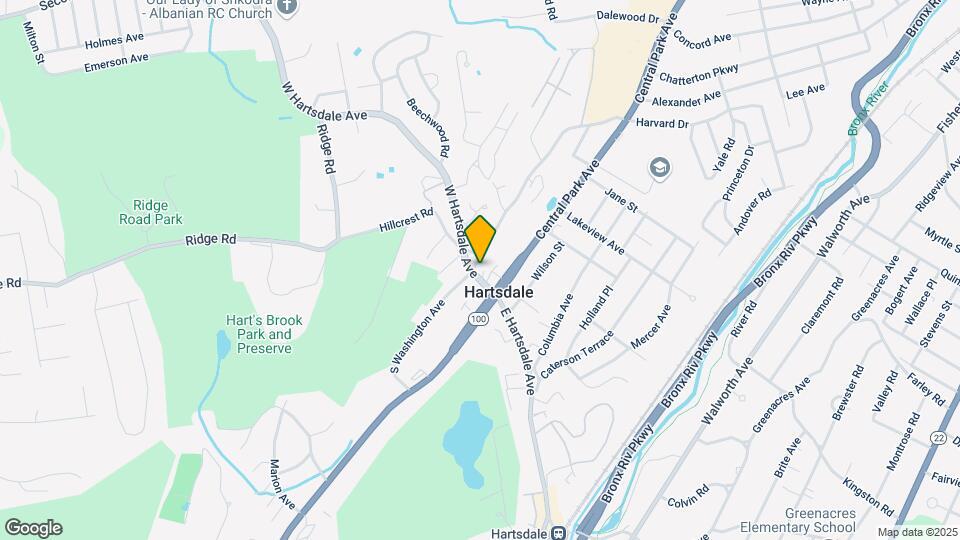 25 W Hartsdale Ave-Unit -2E Map and Location Details