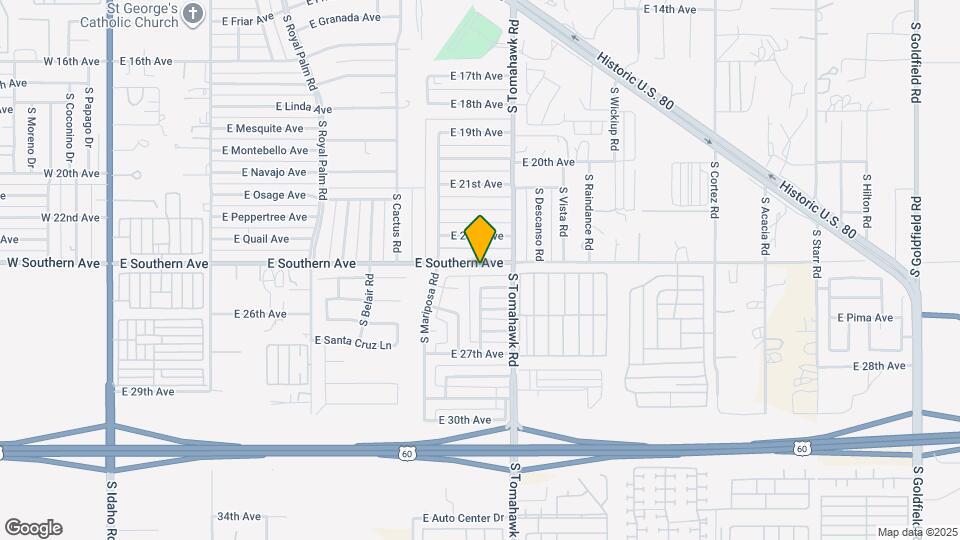 1461 E Southern Ave Map and Location Details