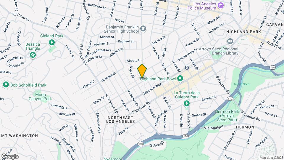 5323 Monte Vista St Map and Location Details