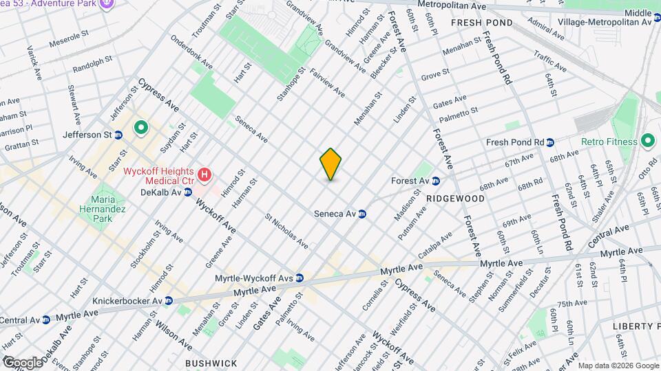 601 Seneca Ave Map and Location Details