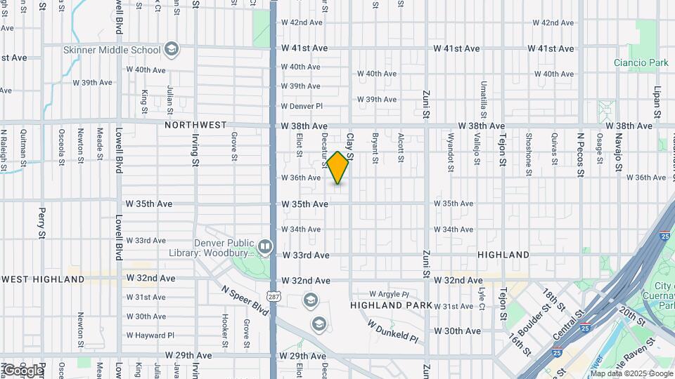 3527 Clay St Map and Location Details