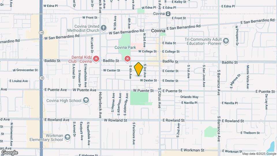 239 W Dexter St Map and Location Details