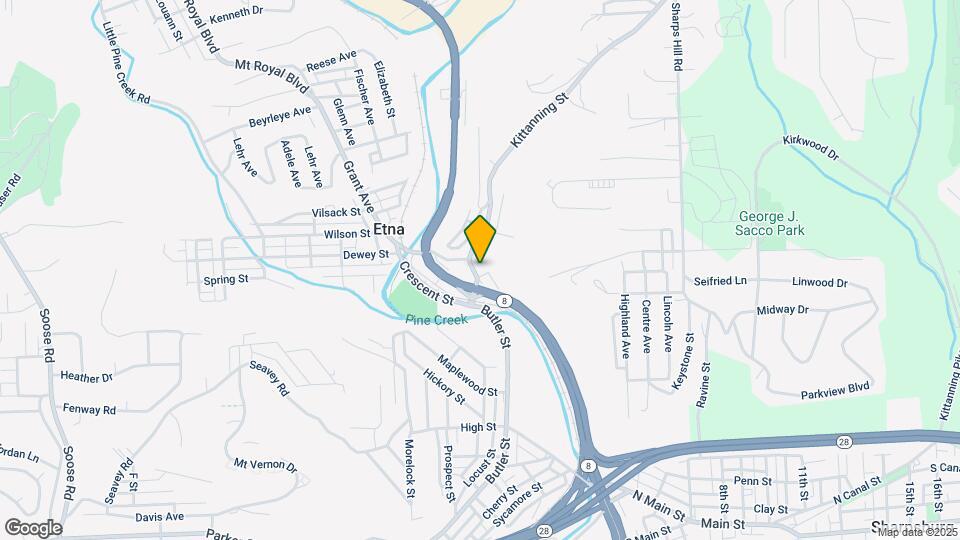 16 Kittanning St Map and Location Details