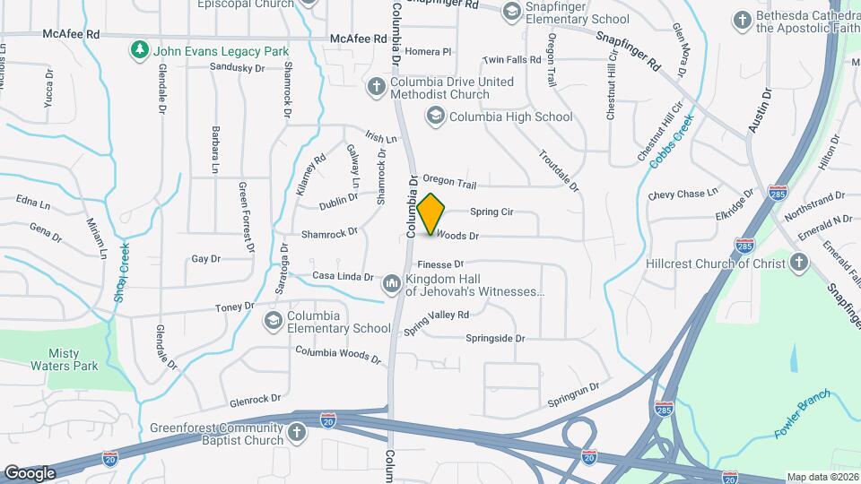 3393 Woods Dr Mapa y Detalles de la Ubicación