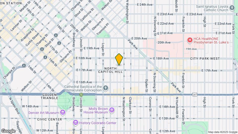 1720 N Pearl St Map and Location Details