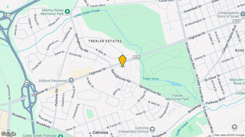 Trexler Park West Map and Location Details