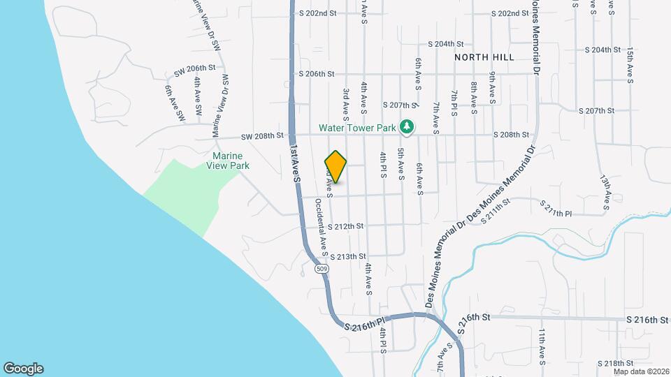 20930 2nd Ave S Mapa y Detalles de la Ubicación