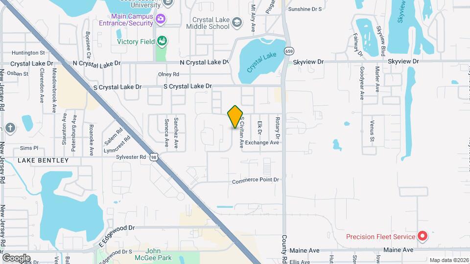 1804 Crystal Grove Dr Map and Location Details