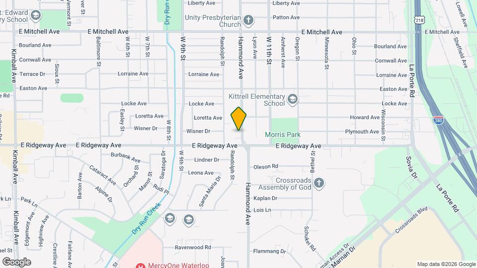 1702 Hammond Ave Map and Location Details