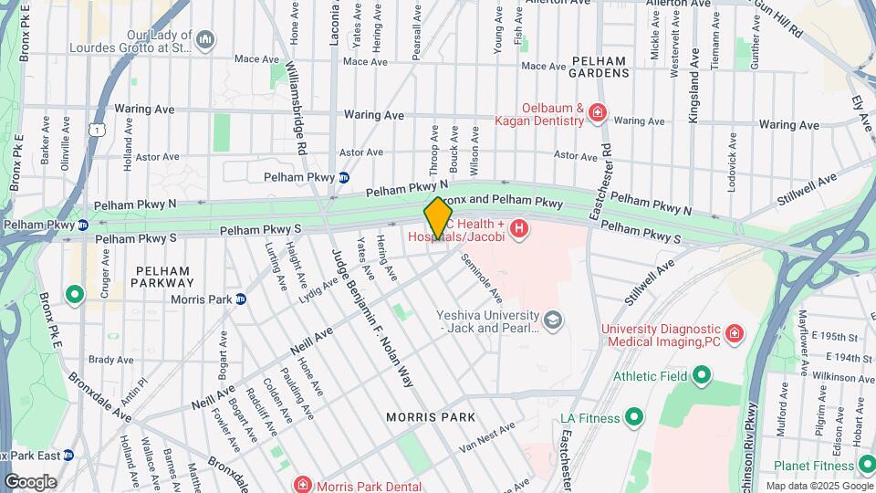 1233 Lydig Ave Map and Location Details