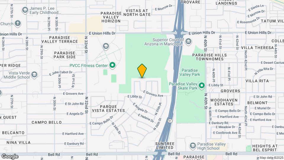 3454 E Charleston Ave Map and Location Details