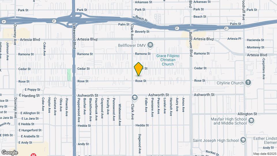 9421 Rose St Map and Location Details