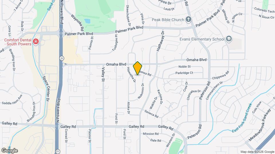 1395 Hiawatha Dr Map and Location Details