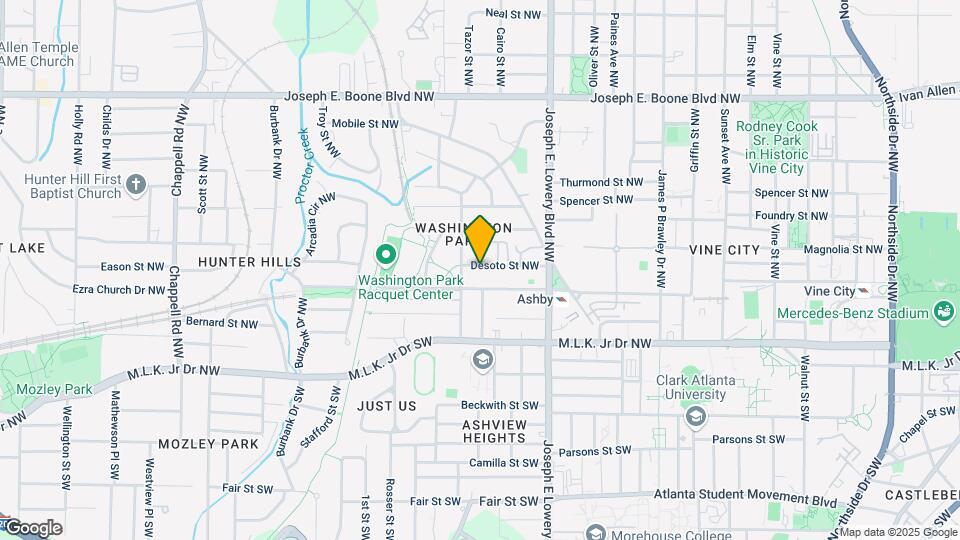 1004 Desoto St NW Map and Location Details