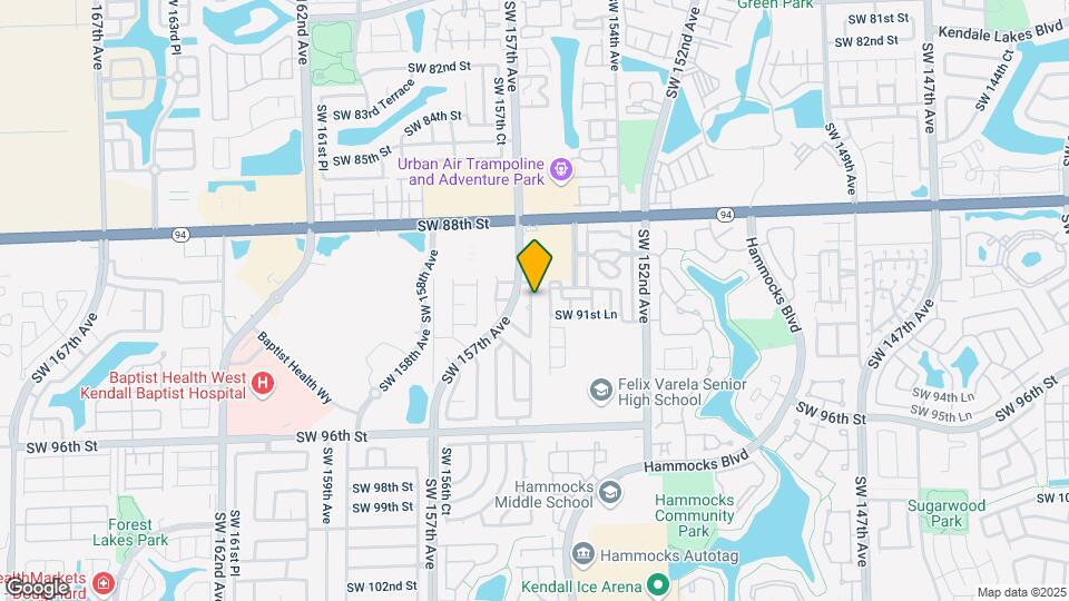 9105 SW 156th Ct Map and Location Details