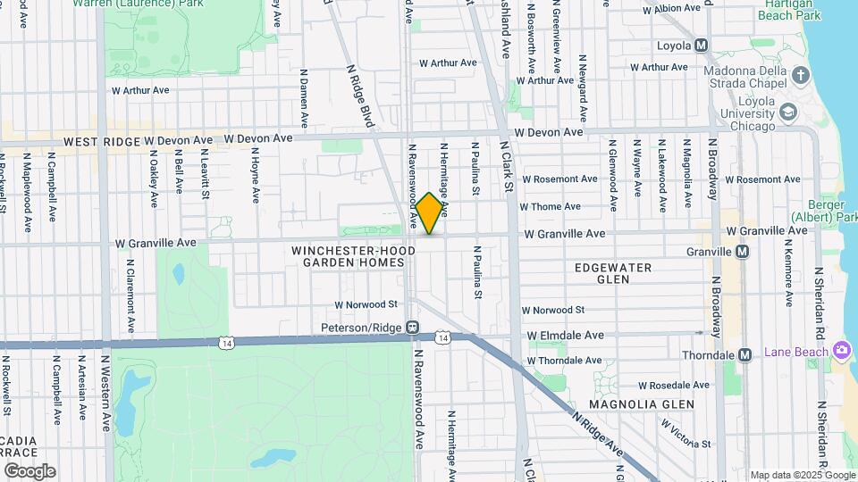 1757 W Granville Ave Map and Location Details