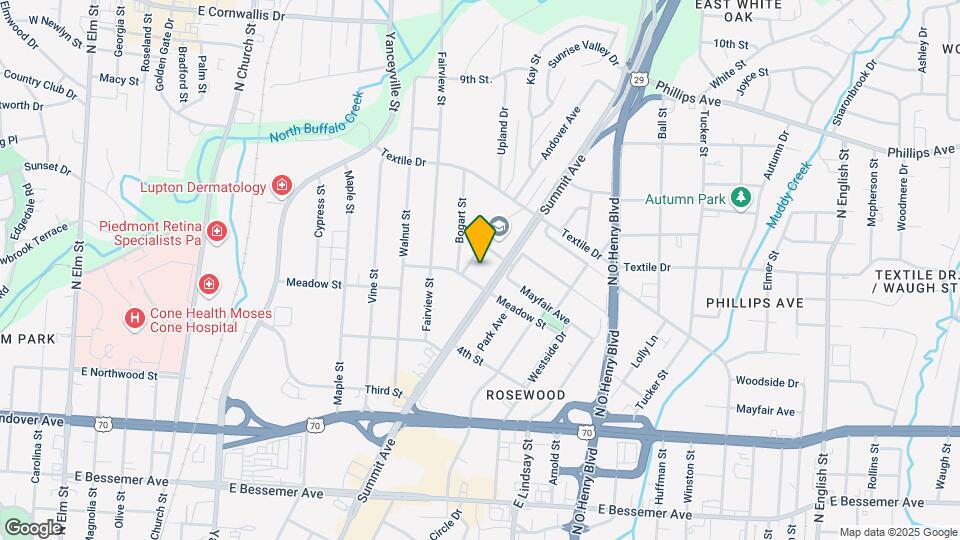 1304 Andover Ave Map and Location Details