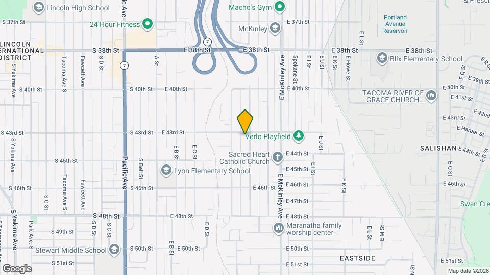 4308 E F St Map and Location Details