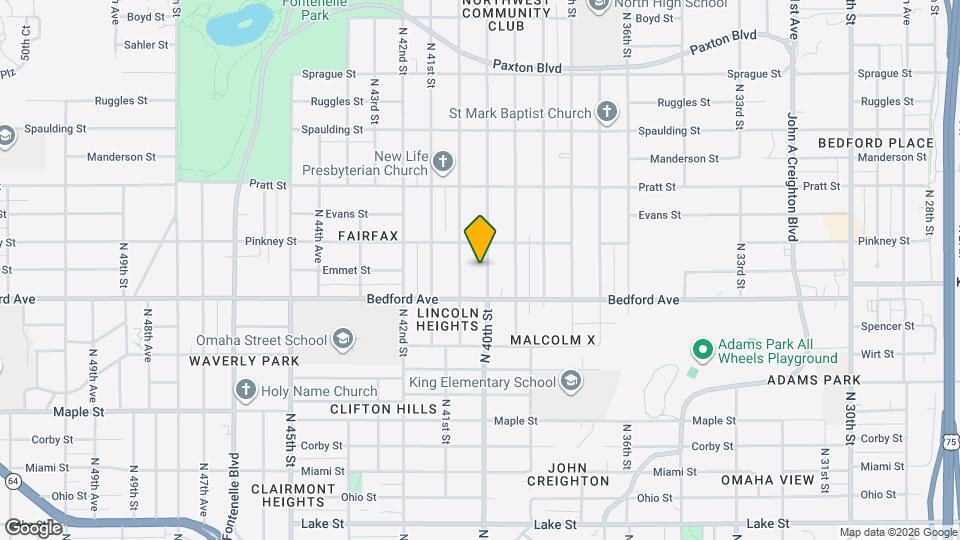 3328 N 40th St Map and Location Details