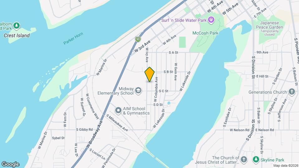 1131-1133 W Ivy Ave Map and Location Details