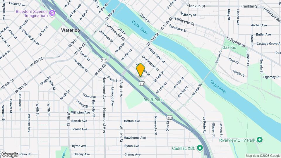 1419 Bluff St Map and Location Details