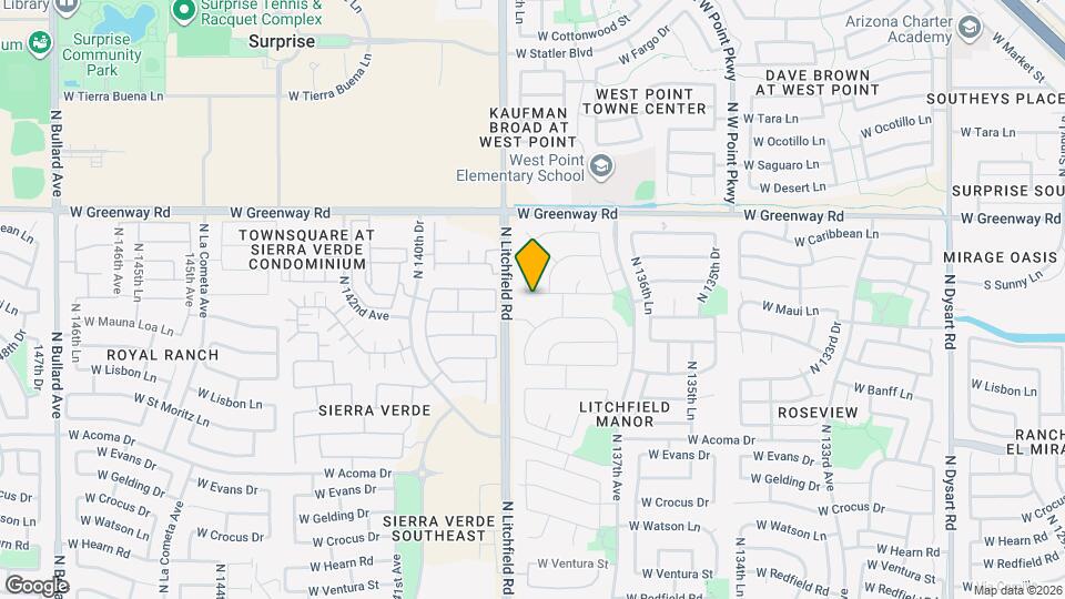 13849 W Maui Ln Map and Location Details