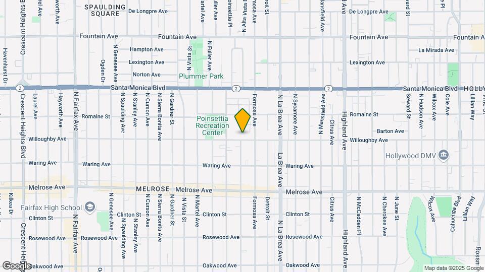 7229 Willoughby Ave Map and Location Details