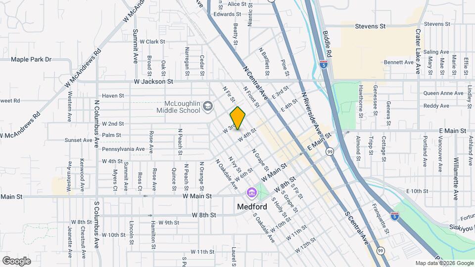 323 N Grape St Map and Location Details
