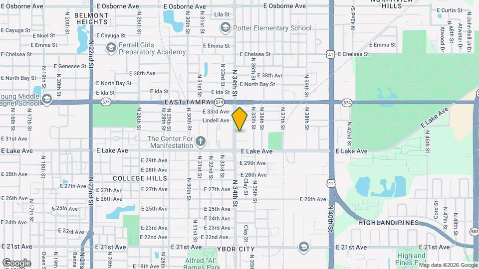 3405 E 32nd Ave Map and Location Details