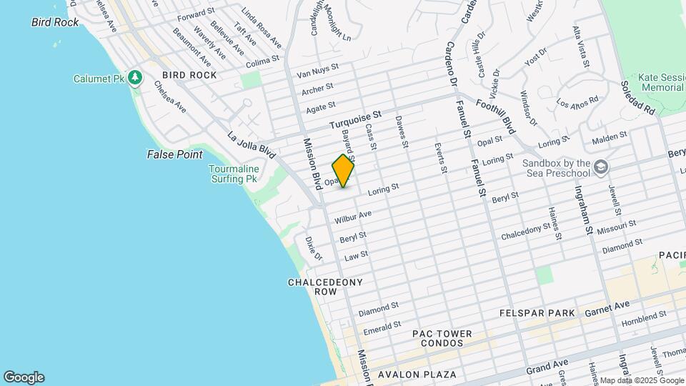 864 Loring St Map and Location Details