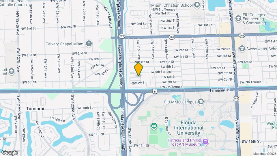 11512 SW 6th St Map and Location Details