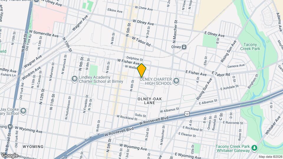 268 W Duncannon Ave Mapa y Detalles de la Ubicación
