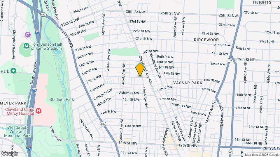 1621 Shorb Ave NW Map and Location Details