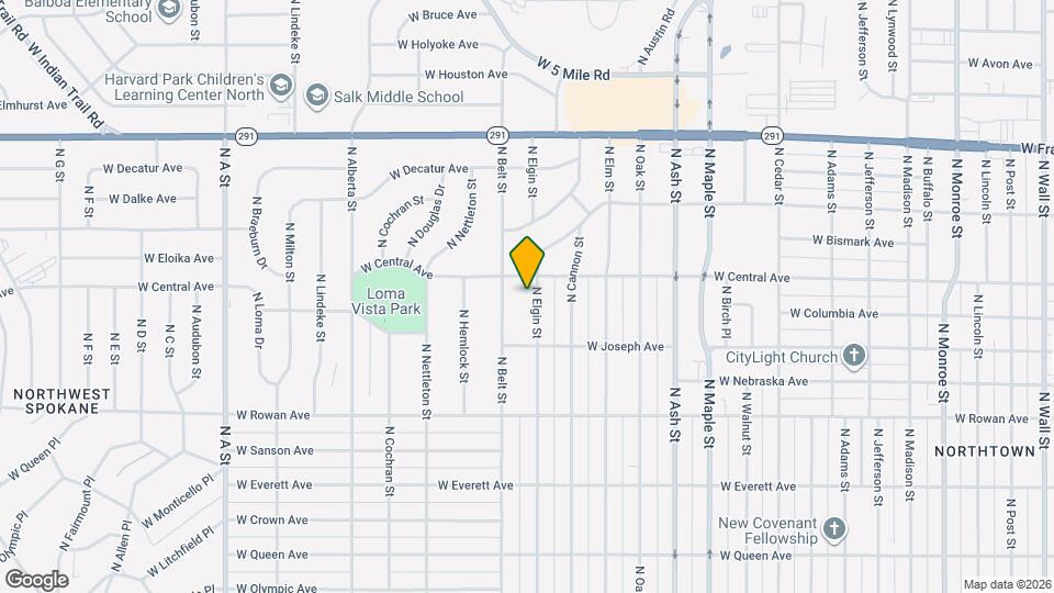 5815 N Elgin St Map and Location Details