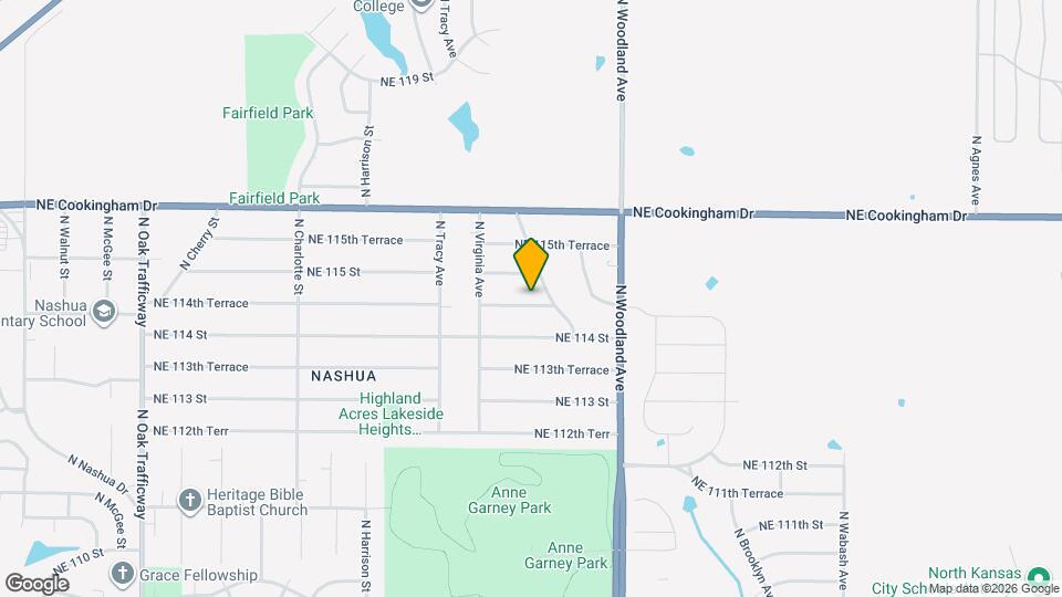 1412 NE 114th Terrace Map and Location Details