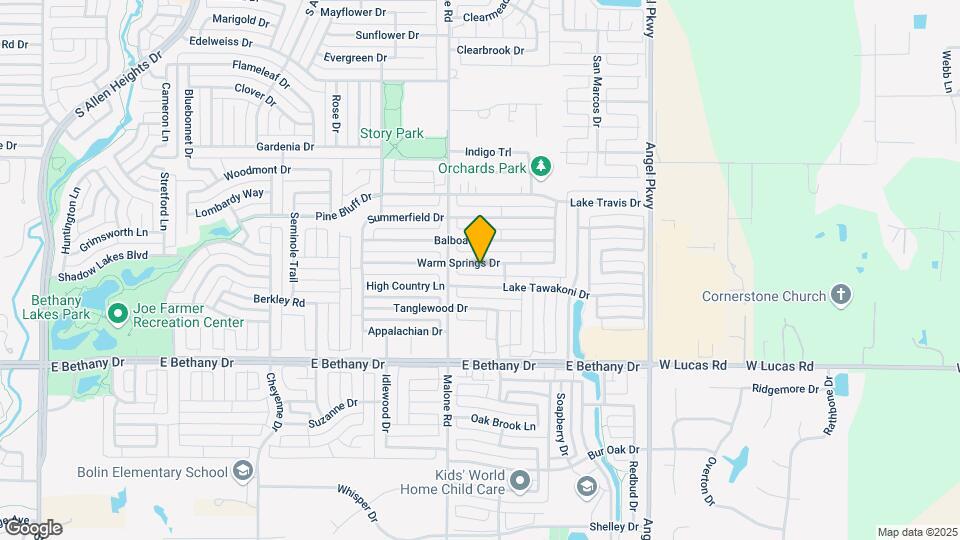 1612 Warm Springs Dr Map and Location Details