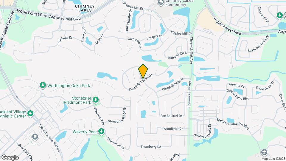 3298 Deerfield Pointe Dr Mapa y Detalles de la Ubicación