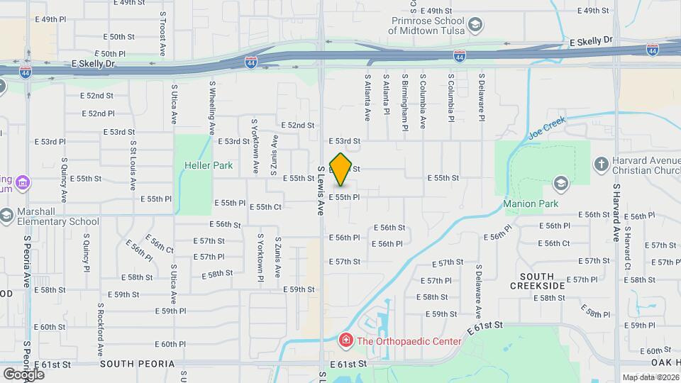 2417 E 55th Pl Map and Location Details