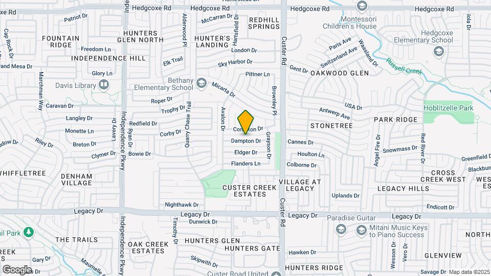 2301 Dampton Dr Mapa y Detalles de la Ubicación