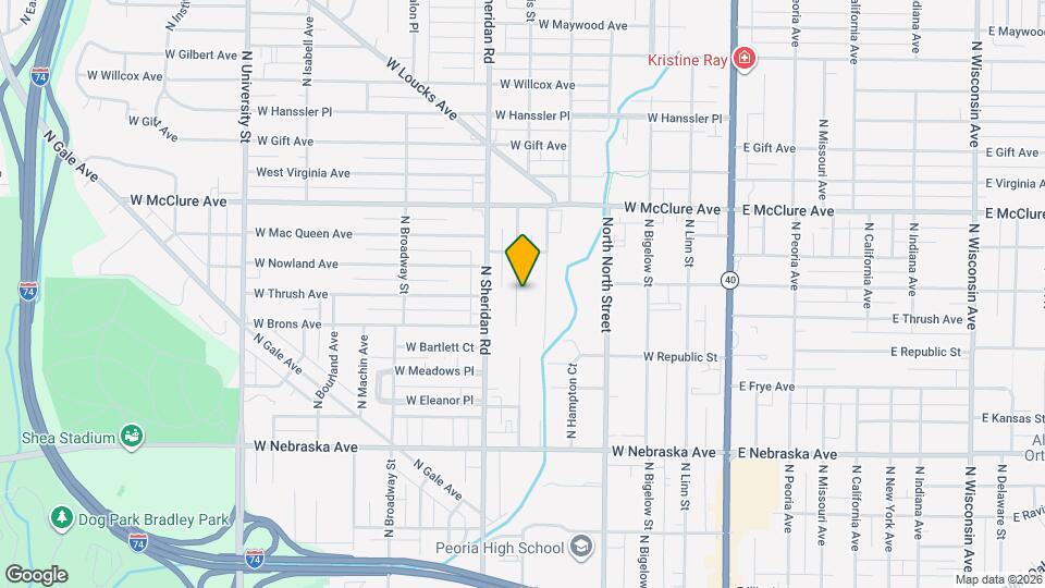 2222 N Ellis St Map and Location Details