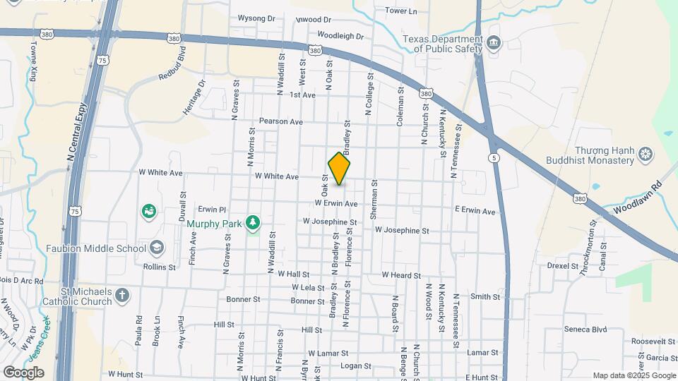 1309 N Bradley St Map and Location Details