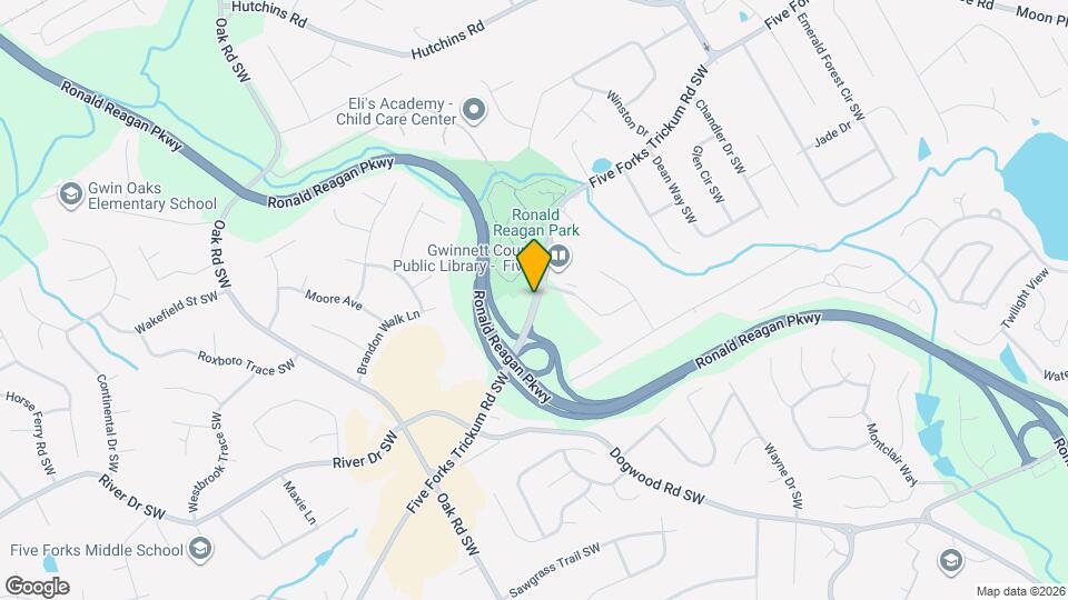 2839 Five Forks Trickum Rd SW Map and Location Details