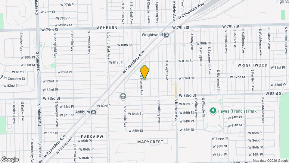 8201 S Homan Ave Map and Location Details