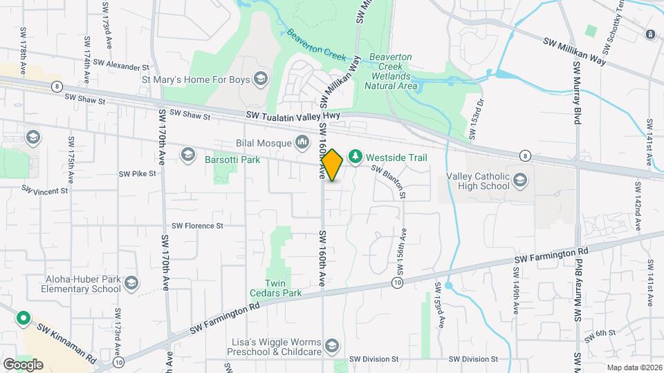 15965 SW Roth Dr Map and Location Details