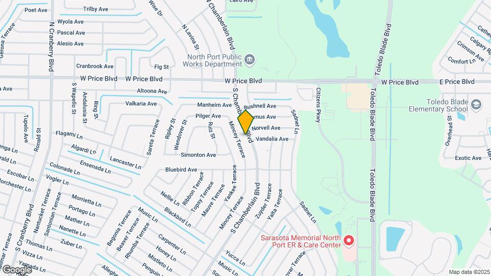 1581 S Chamberlain Blvd Map and Location Details