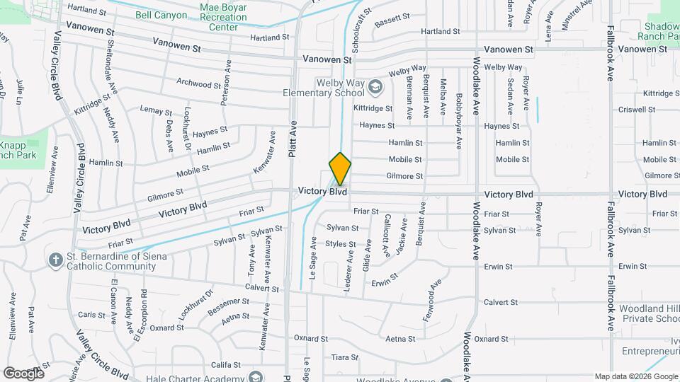 23513 Victory Blvd Mapa y Detalles de la Ubicación