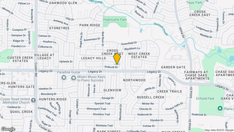 1505 Endicott Dr Map and Location Details